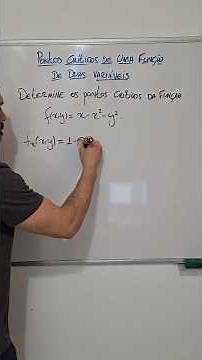 Critical points of a function of two variables