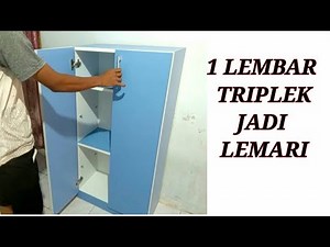 MEMBUAT LEMARI MENGGUNAKAN SATU LEMBAR TRIPLEK