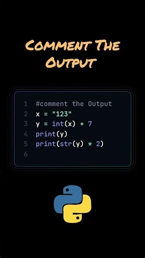 Python Output Question – Comment Your Answer Below 👇 #coding #ai #python