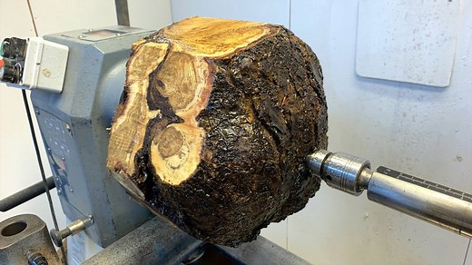 Woodturning - Golden Rain Burl (The Most Beautiful Wood I Have Ever Turned)