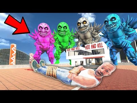 ভীষণ ভয়ানক লুকোচুরি খেলা |😱 Hide And Kill With Scary Moon Monsters Indian Bikes Driving 3D