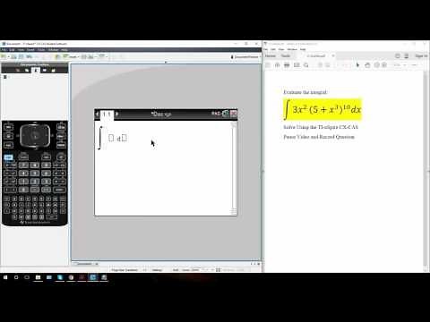Calc 2: U-Substitution (TI-nSpire CX CAS) ptA