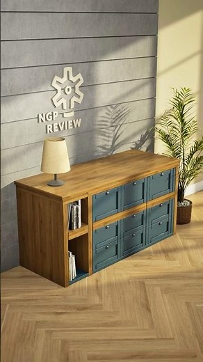 Hidden Home Office Inside. Transforming Cabinet Design Concept
