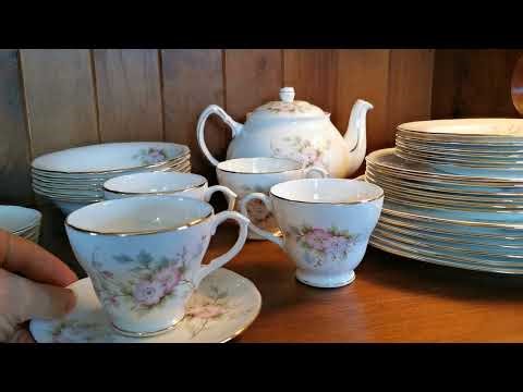Vintage Duchess Pink Cherry Blossom China