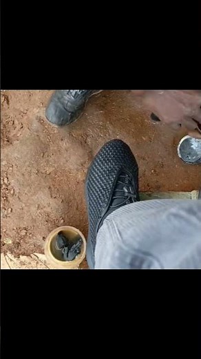 street shoe shine art. asmr and relaxation