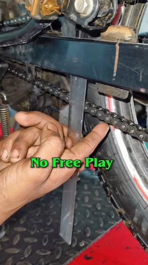 937K views · 10K reactions | Hero Motorcycle Chain Free Play Adjusting #motorcycle #trending #tips #shorts #viralvideo | Top Service | Facebook