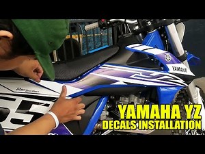 Yamaha YZ Custom Decals Sticker Installation Tutorial