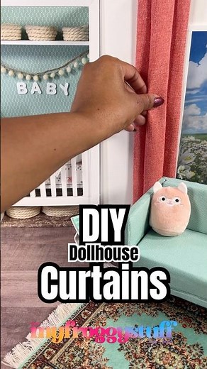 Making Easy Dollhouse Curtains | Scraps of Foam Board, Ribbon, Paper Clip & Glue | QUICK Craft