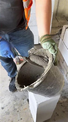 🔨 Master Concrete Block Laying with Pro Masonry Tips | Construction Shorts part 2174