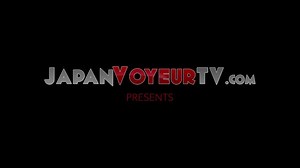 JAPAN VOYEUR TV - Cute brunette fucked hard missionary while kinky spy watches