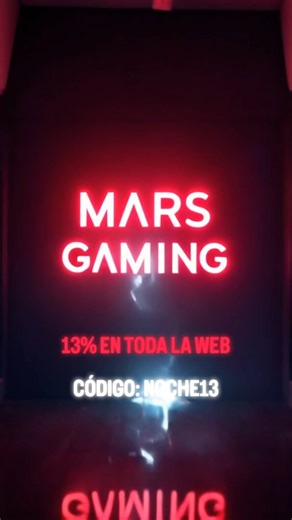 Promoción válida el 31/10 de 18:00 a 23:59 CET. –13% en toda la web con cupón NOCHE13. 1 uso por cliente. No acumulable a otras promociones. Stock limitado. | Mars Gaming