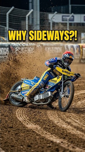 Why Do Speedway Bikes Ride SIDEWAYS?! 🏍️💨 #speedway #racing #shorts