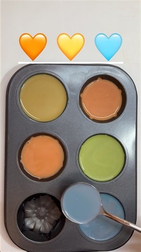 3 Light colors Mixing satisfying and stress relief video 🤩 #colormixing #beauty #colourcrush