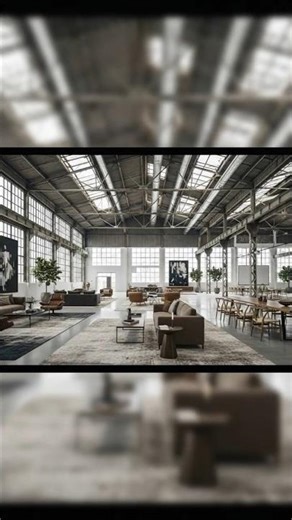Abandoned Factory → Future Home 🤖✨ #beforeafter #timelapse #ai #interiordesign #beforeandafter