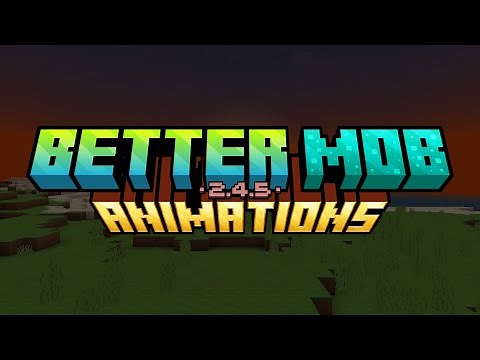 Better Mob Animations v2.4.5 - 27 Mobs with NEW ANIMATIONS! | MCPE 1.20