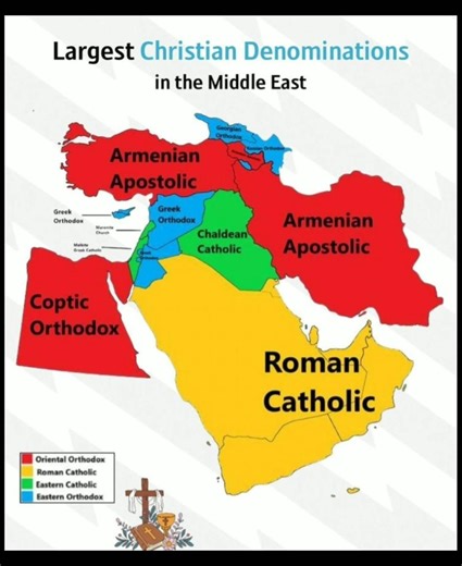 ⛪ The Diverse Map of Christianity in the Middle East