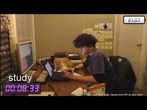 [lofi hip-hop beats] study with me pomodoro 60min(1 hour)/10min (upgraded graphics, wow!)