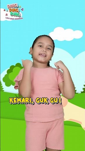 Compilation of Fun & Cheerful Indonesian Children's Songs - Animal Songs | Dang Ding Dung #shorts