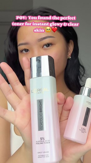 Instant Glowy Skin in 30 Seconds! Loreal Paris Glycolic Toner Review