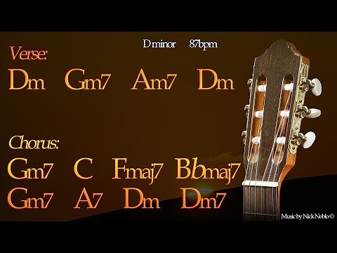 Relaxing Chillout Rumba Flamenco Guitar Backing Track D minor