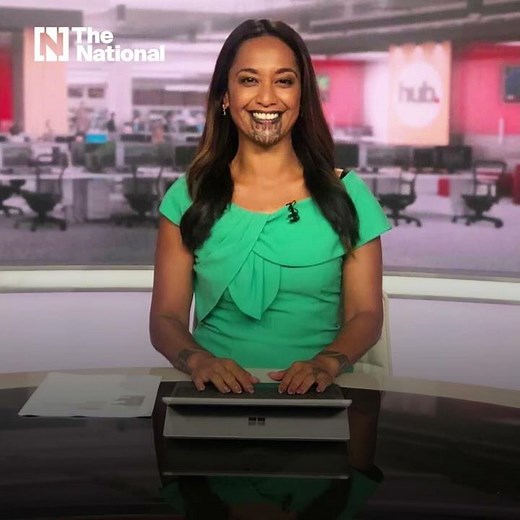 Maori news reader with chin tattoo makes history