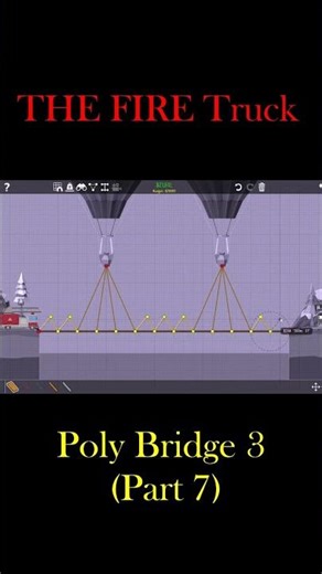 THE FIRE Truck 🚒 | Poly Bridge 3 Gameplay (Part 7) #shorts #trending