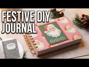 DIY Christmas Journal | Composition Notebook Makeover with Mini Cinch #Christmasinjulypss