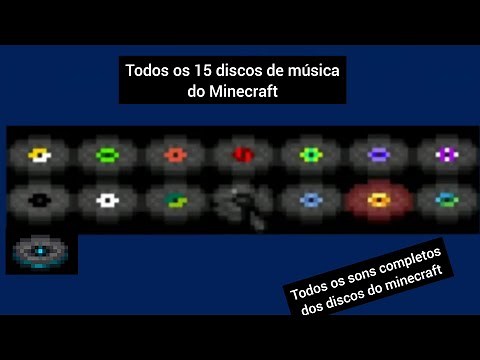 Todos os 15 discos de música do Minecraft completo (com novo disco 5 da 1.19!)