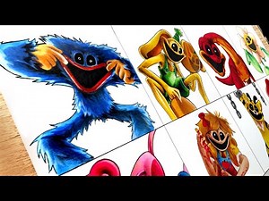 Drawing Monsters Poppy Playtime in Smiling Critters Style ( Poppy Playtime Chapter 3 )