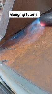 Gouging tutorial. Very Good 👍👍 Carbon 14 mm. Amper 800. #welding #welder #fitter #higlights #weldlife #weld #myfollowers #ironmetal #videoreels #fbpro #video #reels #fyp #foryoupage #gouging #berandafullvideo | Welder Pesong