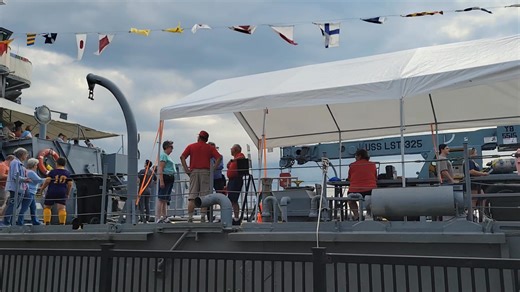Fans can tour the USS LSW-325 historic landing ship from WWII docked in Alton, Illinois until 5pm today. | Shirley Washington on FOX2