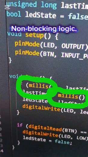 This is why your arduino can't react when you press the button! #arduino #pushbuttonswitch #code