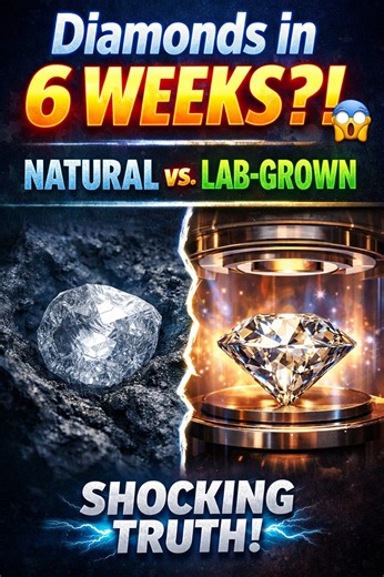 @cinecritichub on Instagram: "Diamonds in 6 Weeks?! The Shocking Truth 💎😲 A natural diamond takes 1 to 3 BILLION years to form deep inside the Earth. But today… diamonds can be created in a lab in just 6 to 12 weeks. It all starts with a tiny diamond seed. The seed is laser-cut and placed inside a CVD plasma reactor, where temperature and pressure perfectly mimic nature. Then comes the magic. Hydrogen and methane gases are released, and carbon atoms bond layer by layer onto the seed — just lik