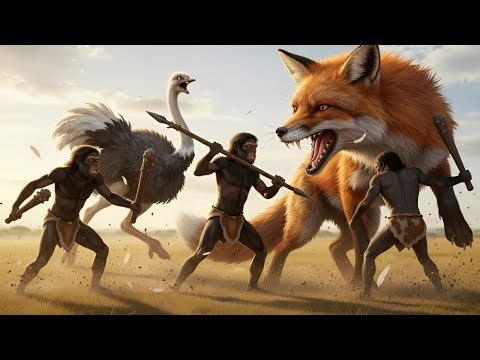 Life Million Years Ago | How Early Humans Survived the Deadly Fox to Save the Ostrich