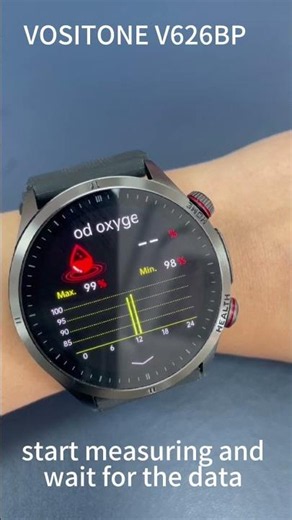 Vositone V626 Smart Watch Blood Oxygen SpO2 Measurement Demo