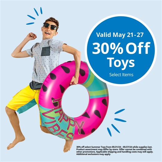 Gear up for the best summer party season ever! Shop popular summer toys for pool and backyard fun and get 30% off now. https://spr.ly/6185dsuFx | Party City