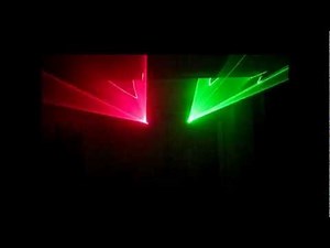 DJ LASE 40-G MK-III DMX und STAIRVILLE DJ LASE 150-R MK-III DMX IR (Evox - The Robots dance again)