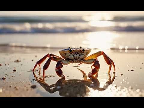 The Secret Life of a Tiny Crab | Macro Beach Footage