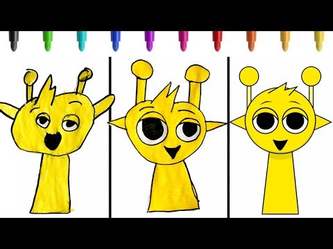 How To Draw Sprunki Simon | Incredibox Yellow Phase Tutorial #sprunki #incredibox