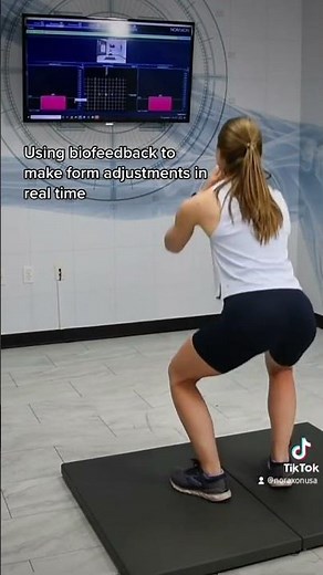 Real time adjustments using force plates for biofeedback
