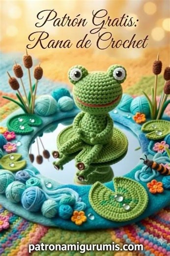 🐸 Patrón Gratuito de Rana Amigurumi - Teje Paso a Paso #patrongratuito #amigurumi