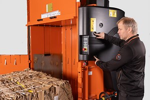 High capacity balers effectively compact your packaging waste - Orwak
