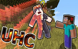我的世界：UHC极限生存比赛！地基钓到神弓！用TNT炸 刺激