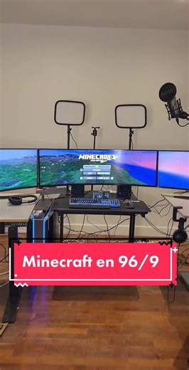 Minecraft en 96/9 : Réponse au défi en 15360x1440