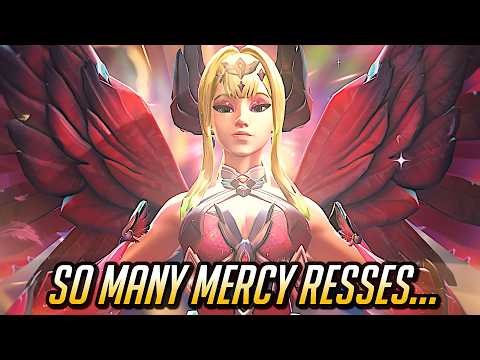 Playing Mercy with SO MANY Resurrects! ❤️ - Overwatch