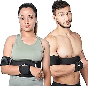 Wonder Care-Left Right Shoulder Immobilizer Arm Sling Elastic Brace for Clavicle Collar Bone Dislocation Subluxation Shoulder stabilizer Compression Brace After Rotator Cuff Surgery- Black-Size 1