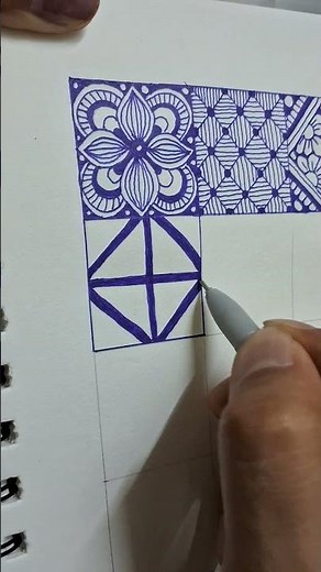 Zentangle Pattern Tutorial | Pattern Art #zentangle #zenart #beginnerarttips