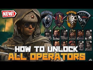 How To Unlock ALL OPERATORS in Vanguard (Vanguard)