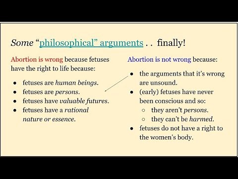 Philosophical Arguments Against Abortion - Thinking Critically About Abortion (4 of 5 videos)