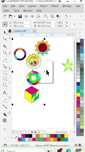 How to learn Coreldraw for beginner #trip #vector #lesson #practice #shorts lesson